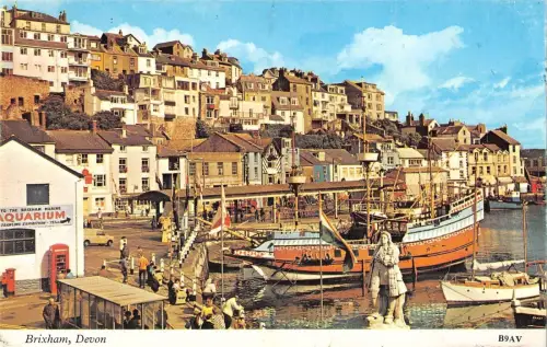 BR66856 brixham devon ship bateaux uk 14x9cm