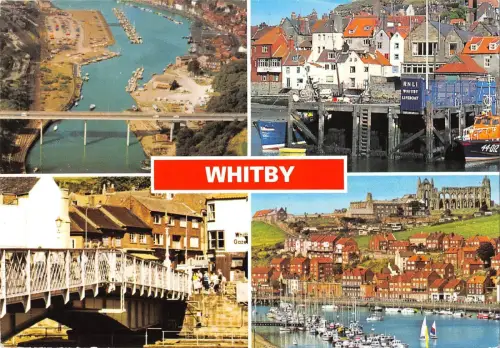 BR89271 Whitby Harbour St Mary S Church UK