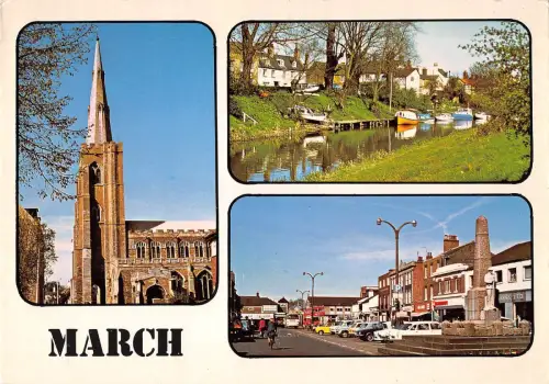 BR91414 March St Wenreda Church The River UK