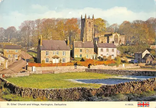 BR75769 st giles church and village hartington uk
