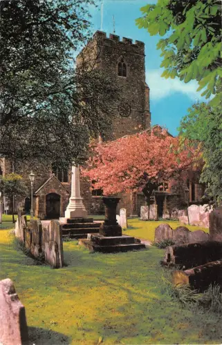 B101546 Pfarrkirche St Mary and St Steanswythe Folkestone UK 14x9cm