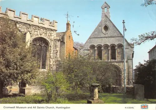 BR83188 cromwell museum and alla saints church huntington uk