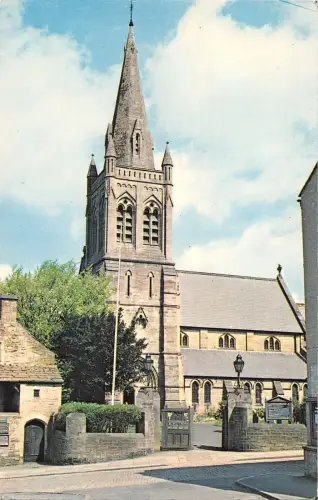 B101094 st augustines church alston uk 14x9cm