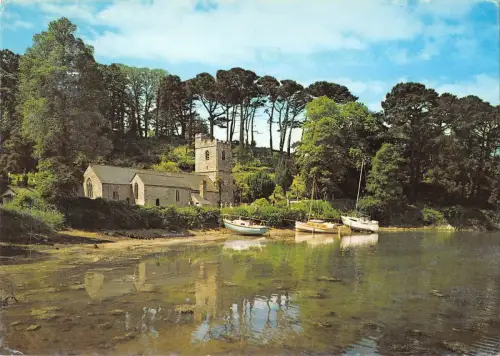 BR82384 st just in roseland church cornwall uk