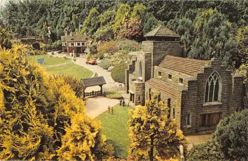 B104281 bekonscot model village st teresa church uk