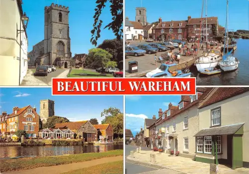 BR75839 St Mary's Church River Frome the Quay Wareham Dorset UK