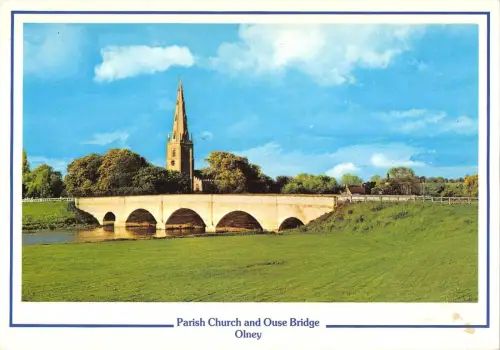 BR83305 Pfarrkirche und Hausbrücke Lney UK