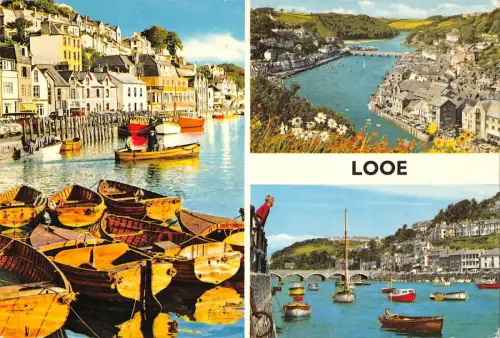 B100440 looe cornwall ship bateaux uk