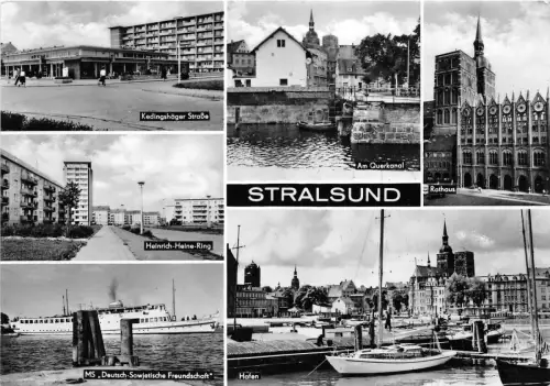 BG15643 Schiffsbateaux Stralsund Multi Views Germany CPSM 14,5x9cm