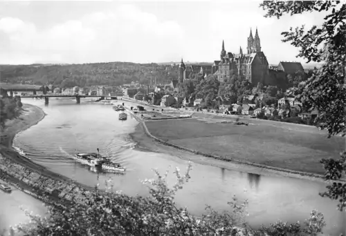 BG22674 Schiff Bateaux Meissen Elbe Blick von Proschwitz Germany CPSM 14,5x9cm