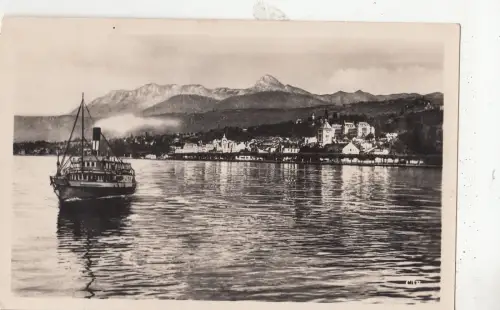 BF27384 evian les bains vue sur le lac ship france front/back image