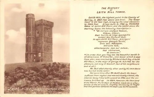 BR59187 the history of leith hill tower uk