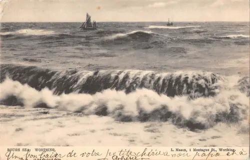 BR79589 rough sea worthing uk