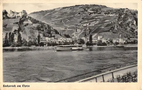 B98281 bacharach am rhein schiff bateaux germany