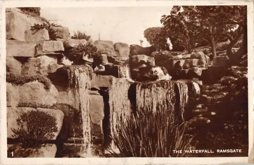 uk15482 the waterfall ramsgate real photo uk