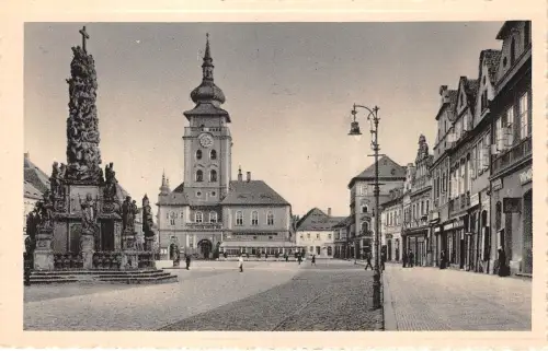 BT2564 Ringplatz mit Rathaus Saaz Tschechien