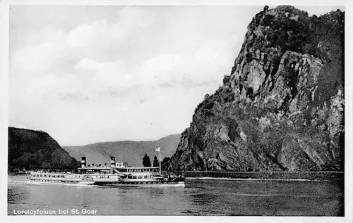 BG34654 loreley felsen bei st goar ship bateaux echtfoto deutschland