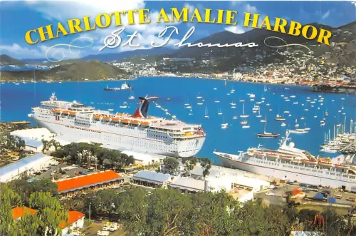 Lot166 Karibik US Jungferninseln Charlotte Amelie Hafen St Thomas Schiff Boot
