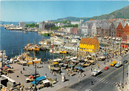 lot 5 norwegen bergenansicht des hafenwagenschiffes