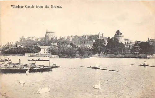 BR60533 Windsor Castle from the brocas ship bateaux uk