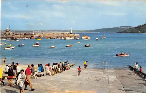 uk1640 st ives cornwall ship real photo uk