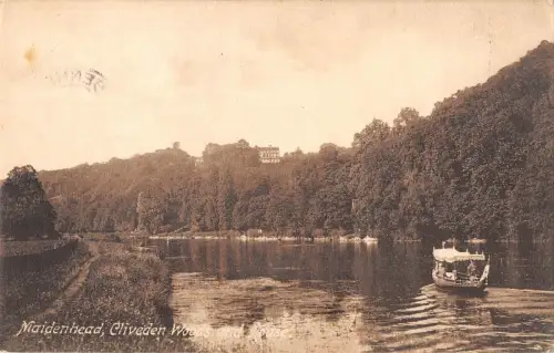 BR78652 maidenhead cliveden woods and house ship bateaux uk