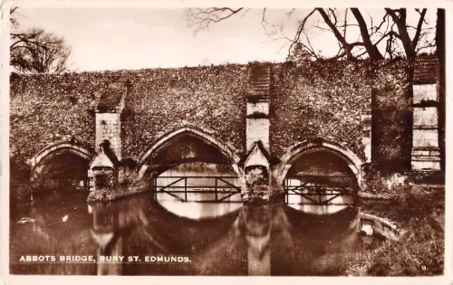 uk28299 abbots bridge bury st edmunds real photo uk