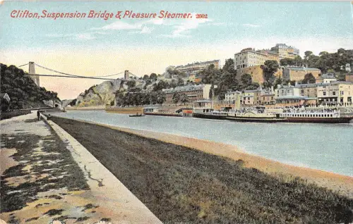 uk21935 Hängebrücke und Lustdampfer Clifton UK