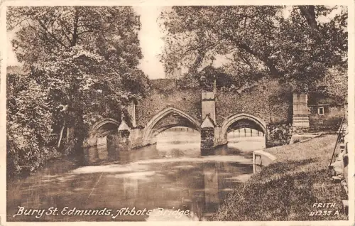 uk31612 abbots bridge bury st edmunds real photo uk