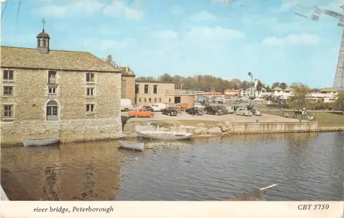 uk11438 river bridge peterborough uk