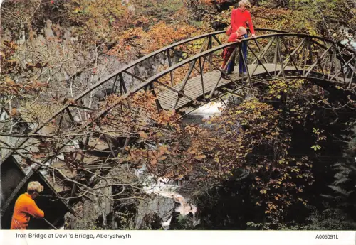 uk34684 iron bridge at devils bridge aberystwyth wales uk