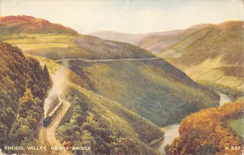 uk25437 devils bridge rheidol valley wales uk