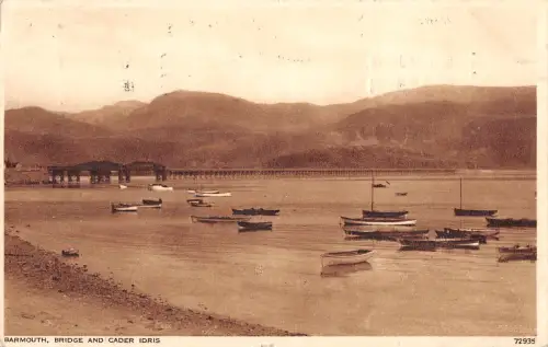 uk17050 bridge and cader idris barmouth wales uk