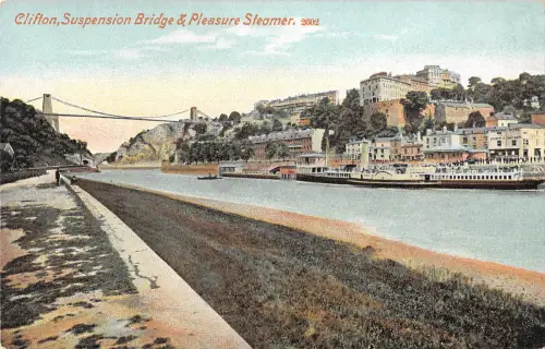uk29588 Hängebrücke und Lustdampfer Clifton UK