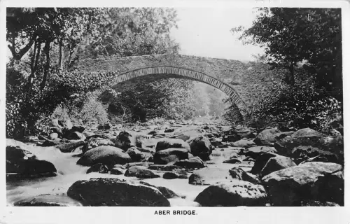 uk13005 aber bridge wales real photo uk