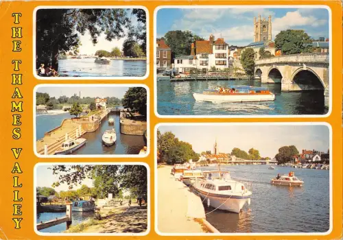 BR91049 The Thames Valley Caversham Bridge Henley on Thames Goring Lock UK