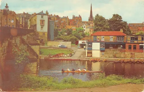 BR66750 Durham Elvet Bridge and River Wear UK 14x9cm