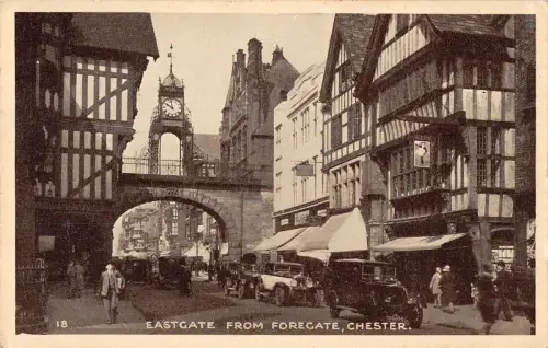 uk2754 eastgate chester echtfoto uk autos oldtimer