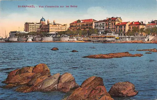 BF5685 st raphael vue d ensemble sur les bains e france Frankreich