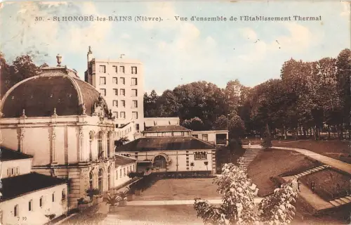 BF8009 st honore les bains nievre vue d ensemble de l france Frankreich