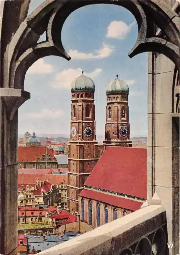 BT15334 München blick vom neuen rathaus auf frauenkirche Germany