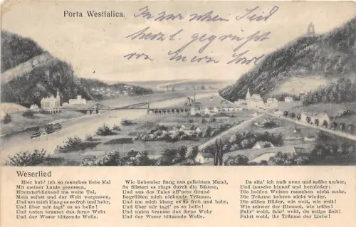 BG25229 porta westfalica weserlied germany