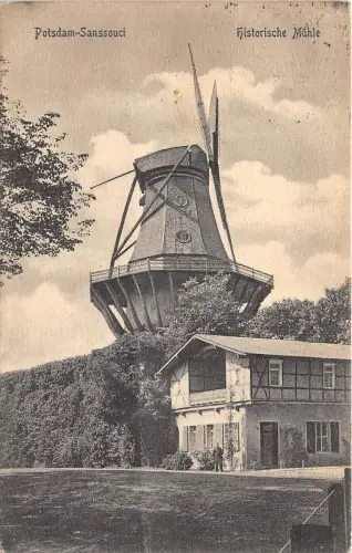 BG26187 potsdam sanssouci historische muhle windmühle germany