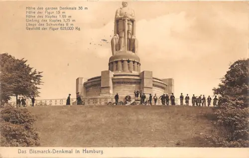 BG25463 das bismarck denkmal in hamburg germany