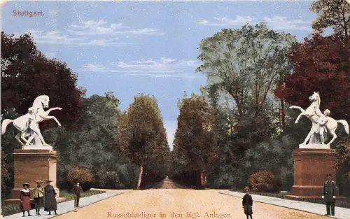 BG26260 stuttgart rossebandiger in den kgl anlagen germany