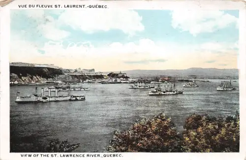 B5163 Quebec vue du fleuve St Laurent