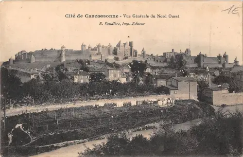 BF7982 vue generale duu nord ouest carcassonne france Frankreich