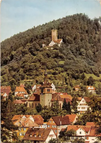 BT11654 Bad Liebenzell Schwarzwald mit Burg Germany
