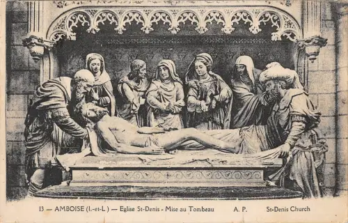 BF10035 amboise eglise st denis mise au tombeau france Frankreich