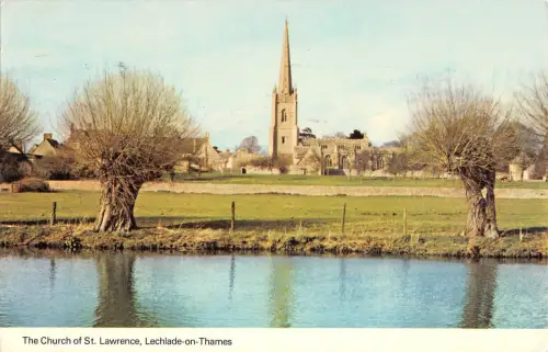 BR66267 the church of st lawrence lechlade on thames uk 14x9cm